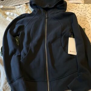 NWT Lululemon Scuba Full-Zip Hoodie, Sz 8, TRUE NAVY